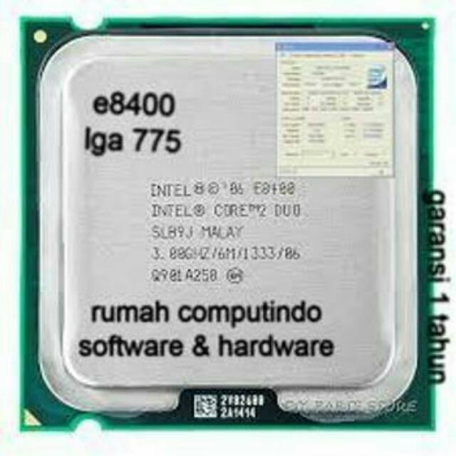 PROCESOR INTEL CORE 2 DUO E8400 TRAY BERGARANSI