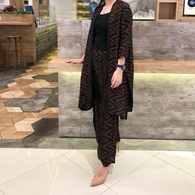 Outer set/outer kulot batik/setelan batik