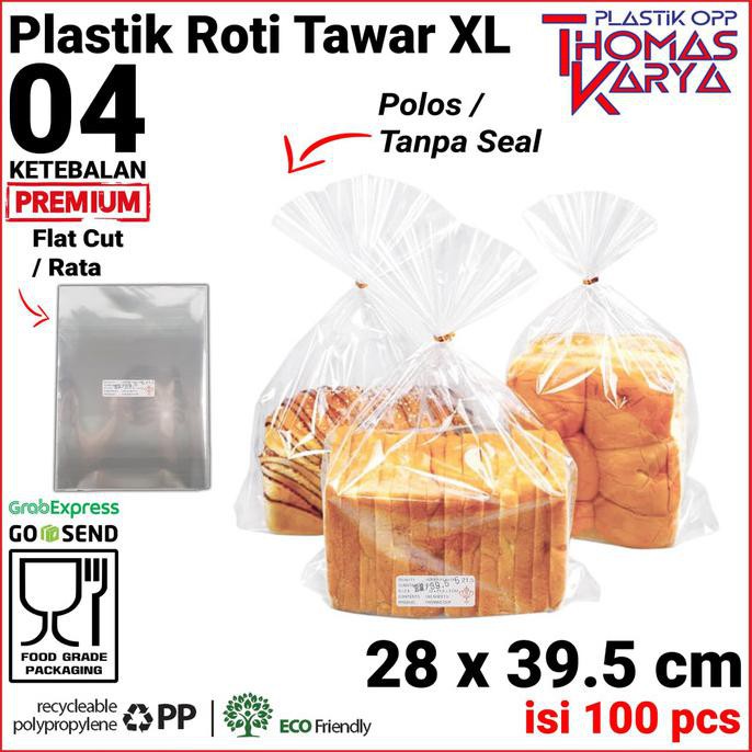 

Yang Dicari] 28X39.5 Cm Plastik Opp Tebal (Polos) | Plastik Roti Tawar Roti Sobek