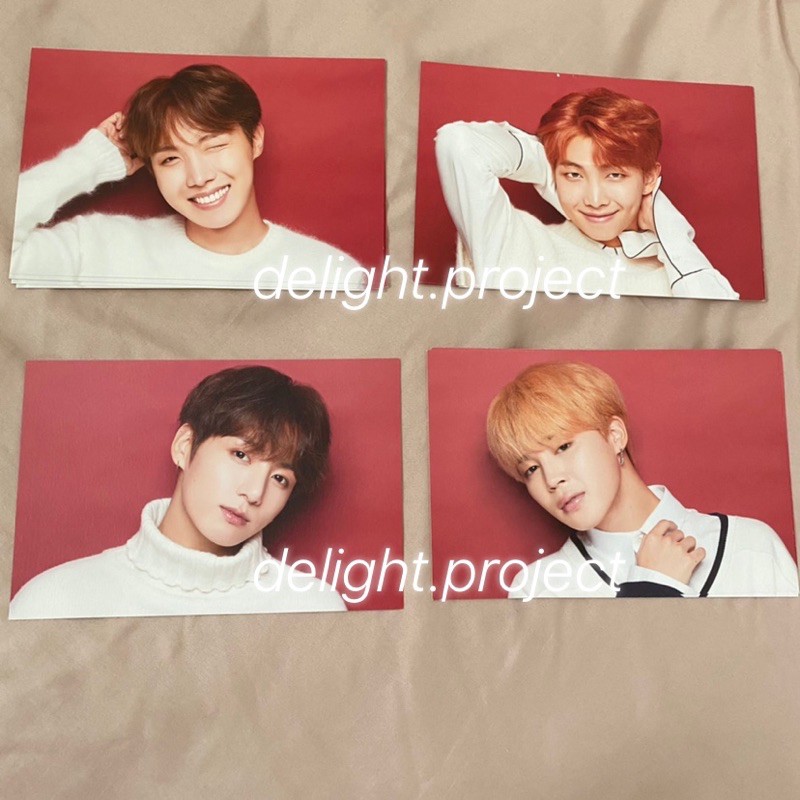 [READY] postcard xmas christmasy shibuya 109 Japan jungkook jk jimin jm rm hobi jhope rare