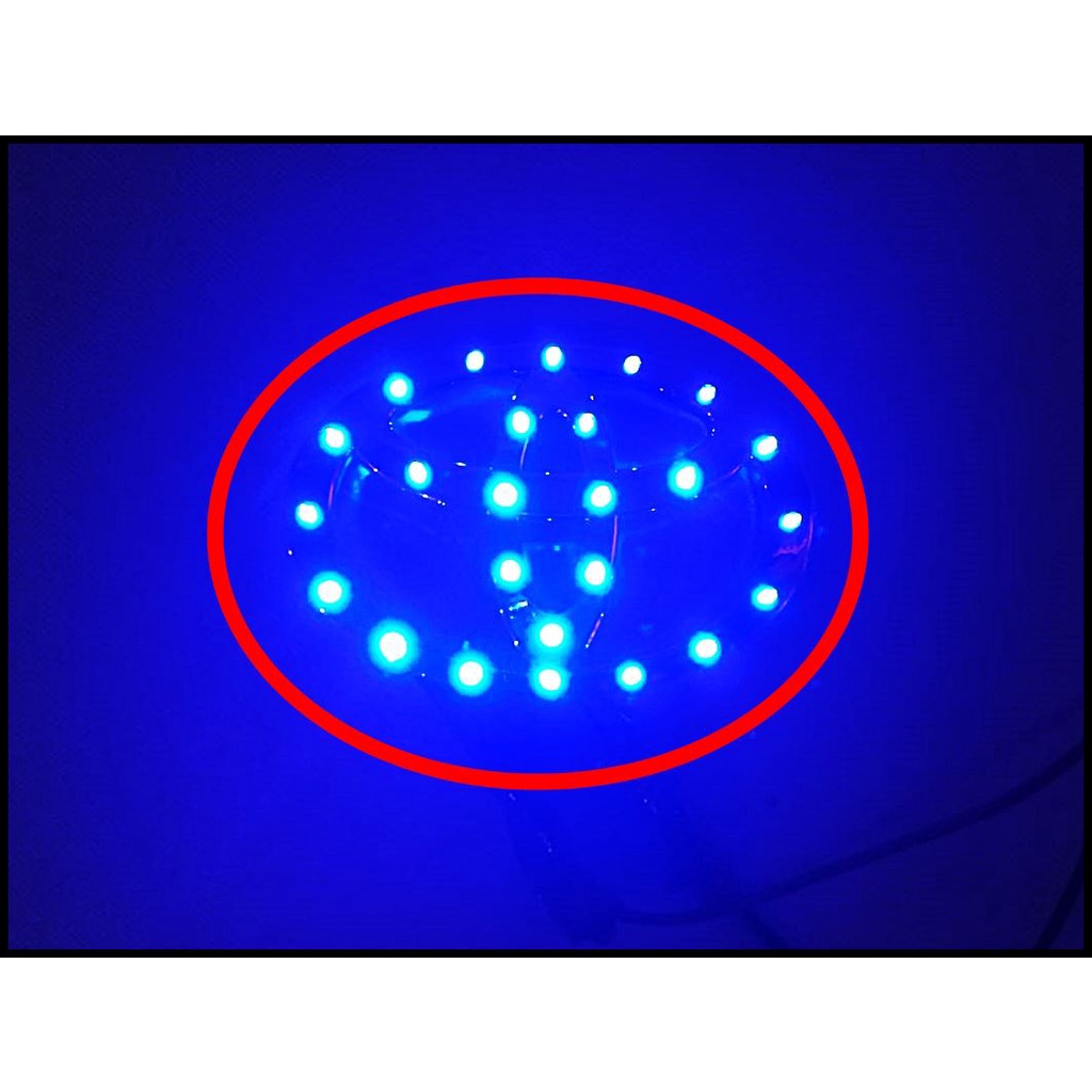 Emblem Logo Mobil Toyota Led Blue Light