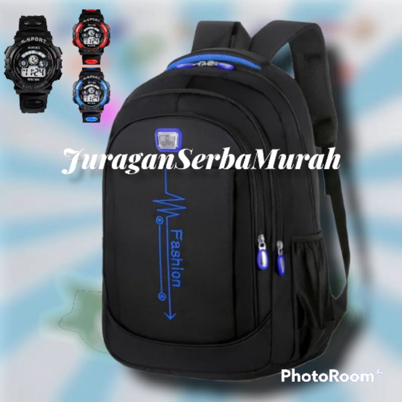 Tas Ransel Sekolah Original Laki-laki Tk SD SMP SMA Ukuran Besar Murah