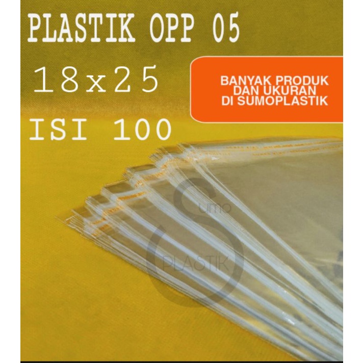 

PLASTIK OPP LEM 18x25x05