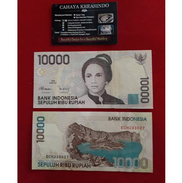 Uang kertas kuno 10 ribu rupiah