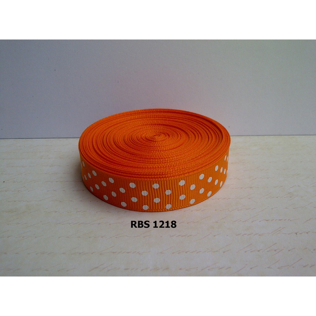 

[10 YARD] PITA GROSGRAIN MOTIF POLKADOT SALE RBS 1218