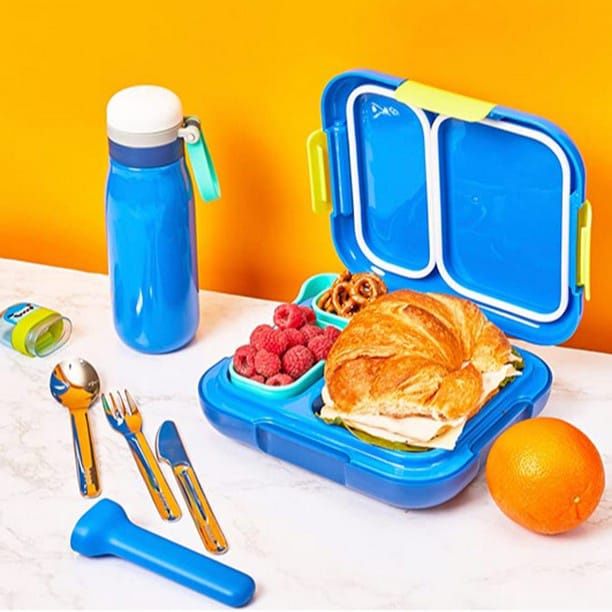 READY STOCK - ZOKU NEAT BENTO LARGE (INCLUDE ICE PACK) &amp; NEAT BENTO JUNIOR / TEMPAT MAKAN ANAK/ TEMPAT MAKAN BEKAL SEKOLAH / LUNCH BOX / ZOKU LUNCH BOX / BENTO BOX / BBOX LUNCH BOX / YUMBOX /OMIEBOX