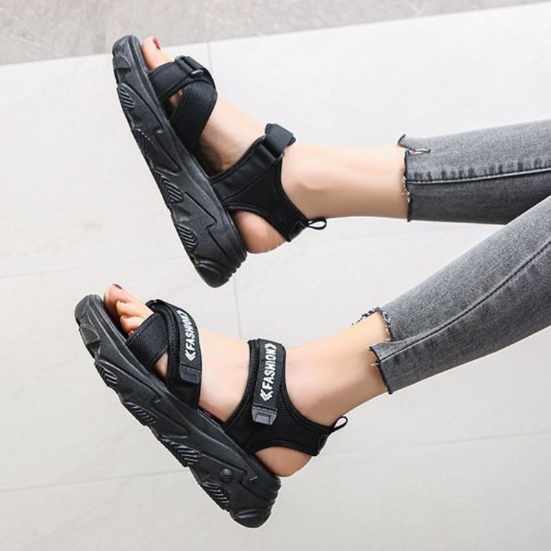 9011 Sandal Platform Wedges Wanita Import Fashion