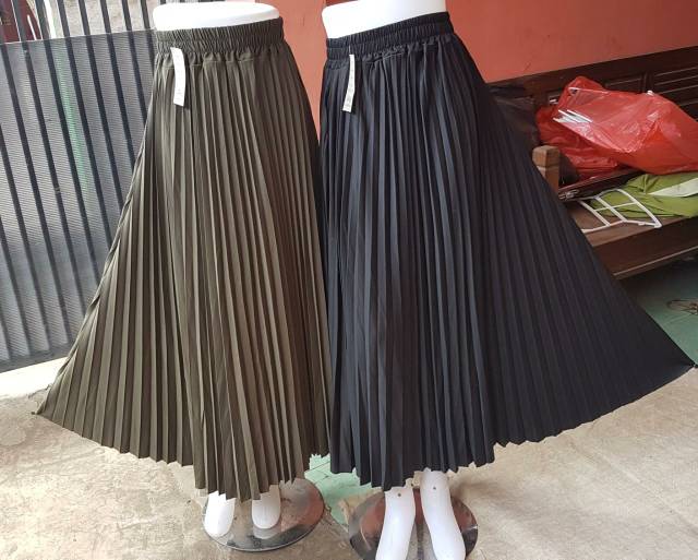 Rok plisket premium-rok plisket mayung