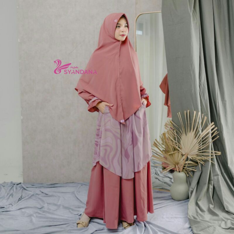 Gamis Marsya Dress by Syandana Warna Peach Blossom