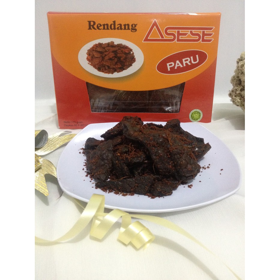

Rendang Paru Kering 175 gram Asese - Asli Padang