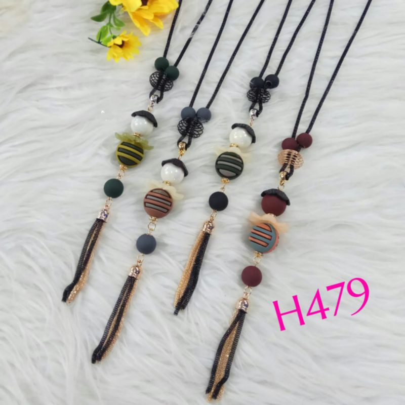 Kalung Rantai  / Tanduk Kerang Bahan  Wanita