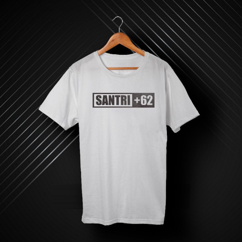 Kaos Dakwah SANTRI +62. Santri Indonesia