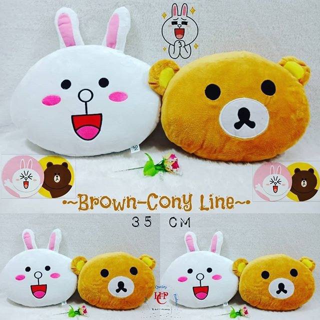 Bantal karakter doraemon piglet rilakuma panda hello kitty
