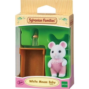 SYLVANIAN FAMILIES EUR WHITE MOUSE BABY Lc