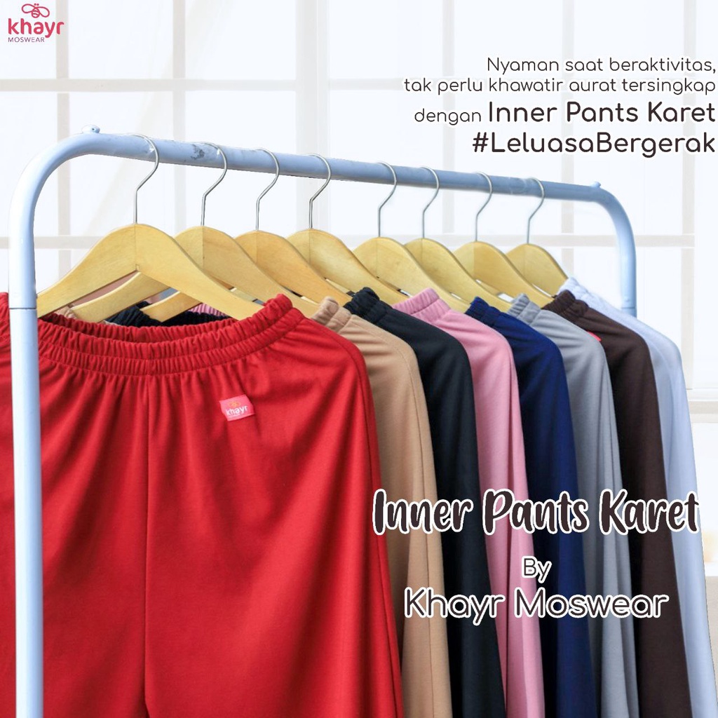 Size M [50-65kg] Inner Pants Kaos Celana Dalaman Gamis By Khayr Moswear