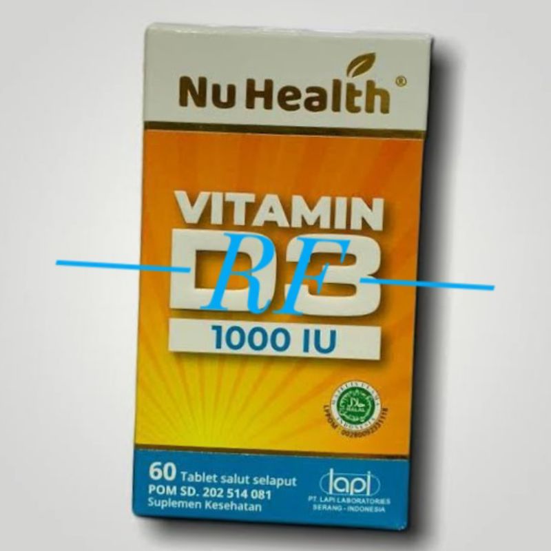 NuHealth atau Nu Health Vitamin D3 1000 IU (Lapi)