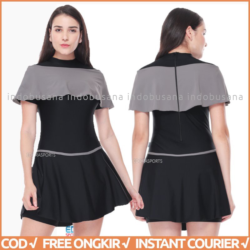 Baju Renang Wanita Semi Cover Slim Fit REINA EDORA