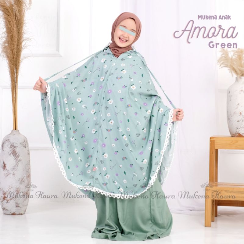 Mukena Rayon Anak Tanggung Amora 2in1 Mukena Anak Tanggung