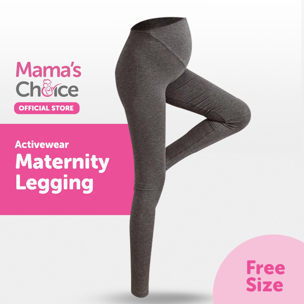 Celana Legging Hamil | Active-wear Maternity Legging Mama's Choice-Grey