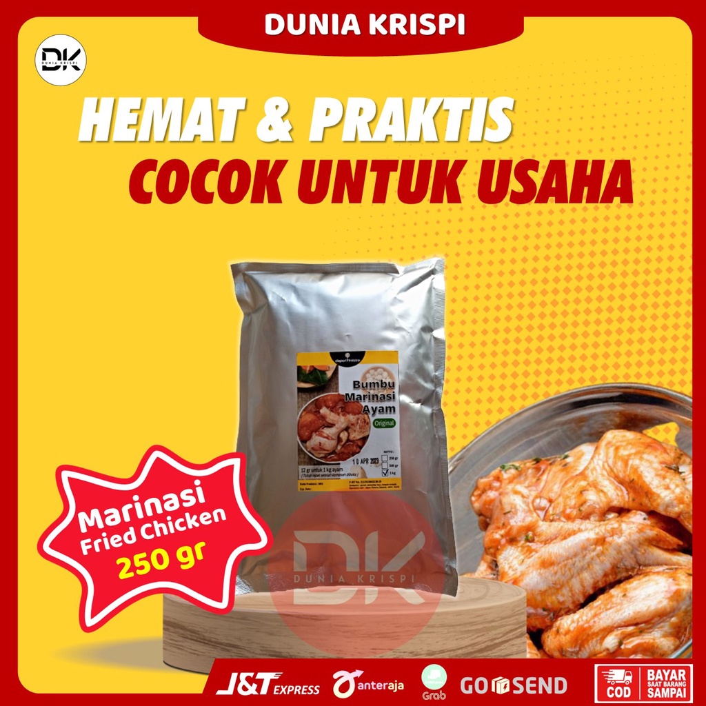 

Bumbu Marinasi Ayam Geprek Fried Chicken Original Kualitas Premium Anti Gagal