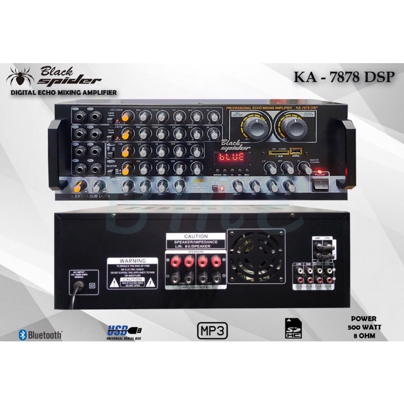 AMPLI BLACKSPIDER KA 7878 AMPLIFIER BLACK SPIDER KA7878