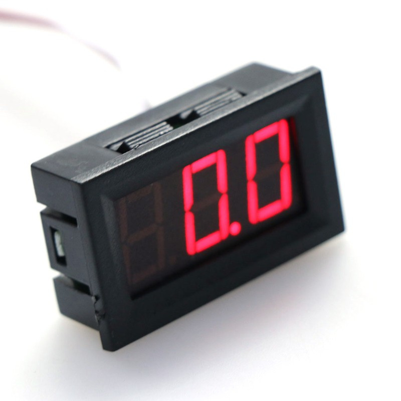 CRE  DC 0-100V 3-Wire Voltmeter LED 0.56in Digital Voltage Meter Panel Monitor Tester