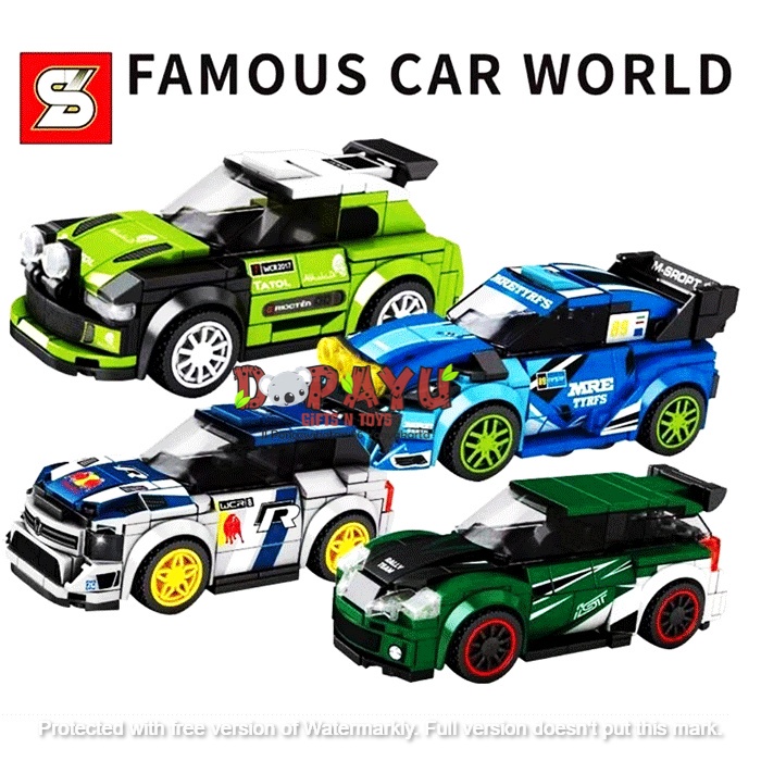 SEMBO BLOCK FAMOUS CAR  SD5067-5070