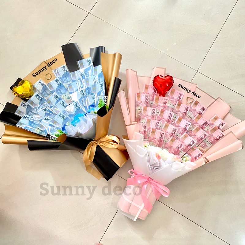 [ READY] Buket Bunga Uang 100 Ribuan | Money Bucket Instant Jakarta | Kado Ulang tahun  hadiah  buket sultan money bouget  buket costum money buket bunga/ buket uang, money cake, hadiah ulang tahun, hadiah kado hari ibu, hari ayah