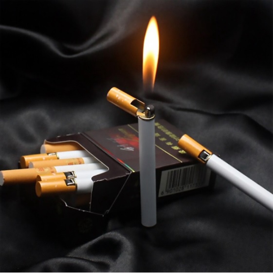 KOREK API DESAIN BATANG ROKOK FILTER CIGARETTE GAS FIRE LIGHTER KOREK UNIK BR09