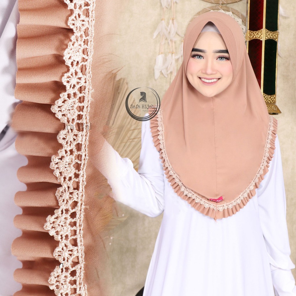 Jilbab Instan Jersey Premium Hijab Bergo Model Nazila Kerudung Termurah Safa Hijab