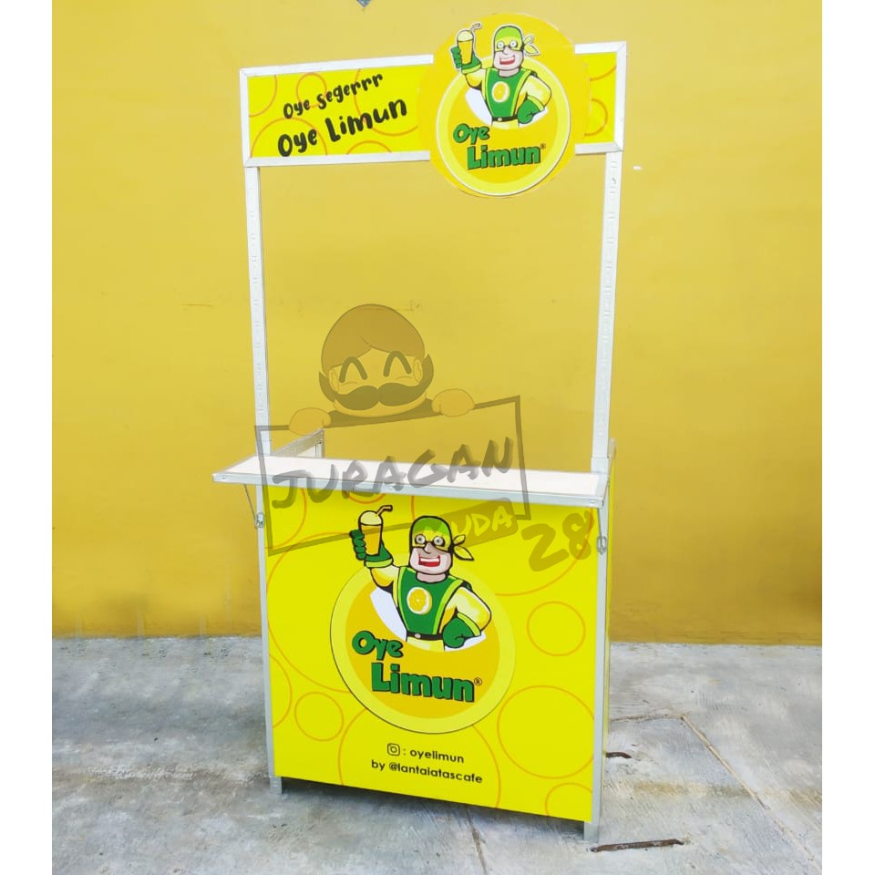 Gerobak Lipat / Booth Portable / Booth Lipat + Banner