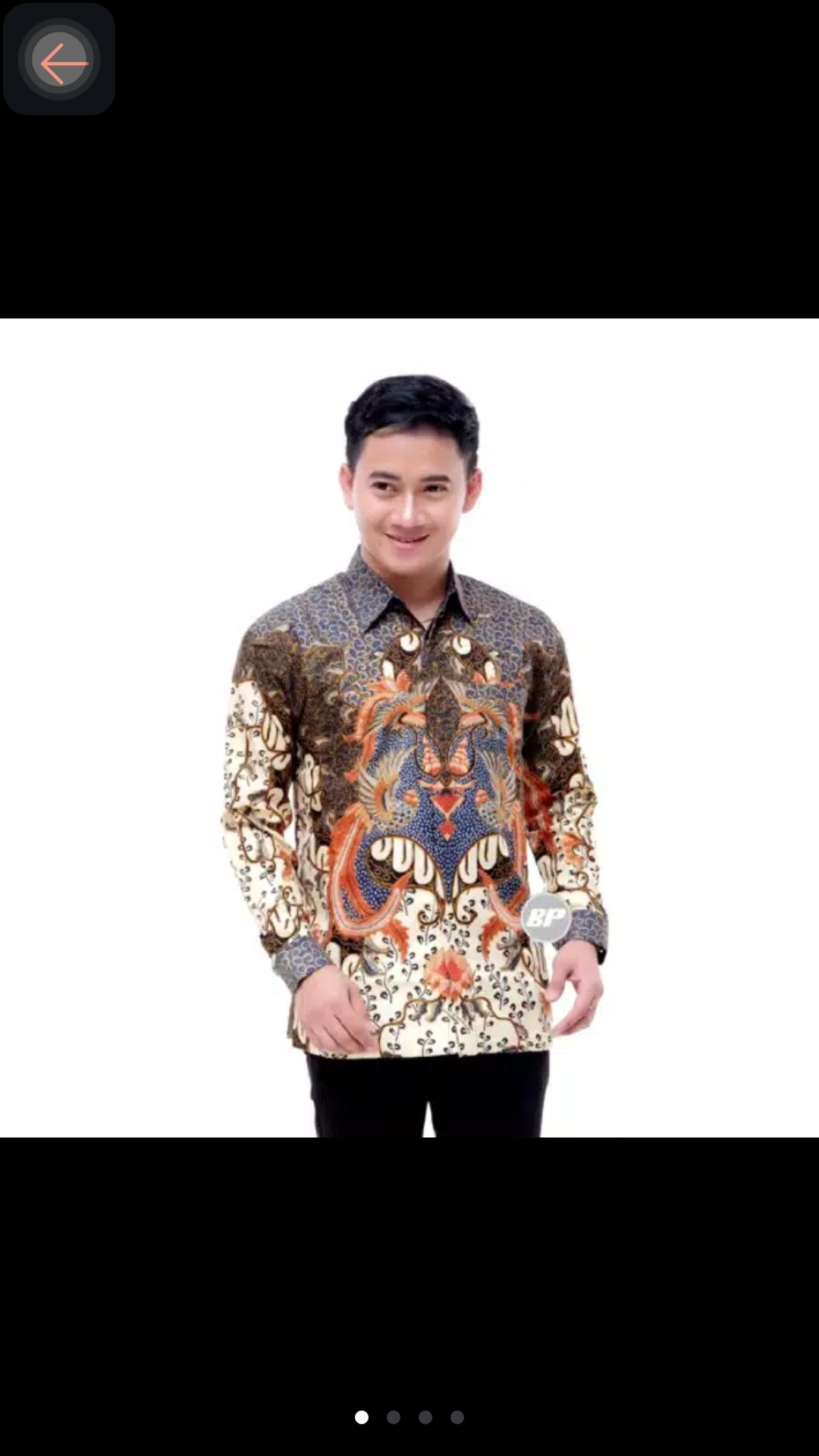 Baju Kemeja Batik Mangkubumi Semi Sutra Prada / High Quality Of Semi Sutra Batik.