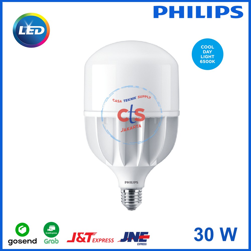  Lampu  LED  Philips 30W 30  W 30  Watt  30Watt Putih Shopee 