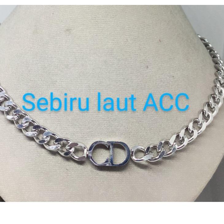 Hadir Hebat Set perhiasan kalung titanium CD rantai