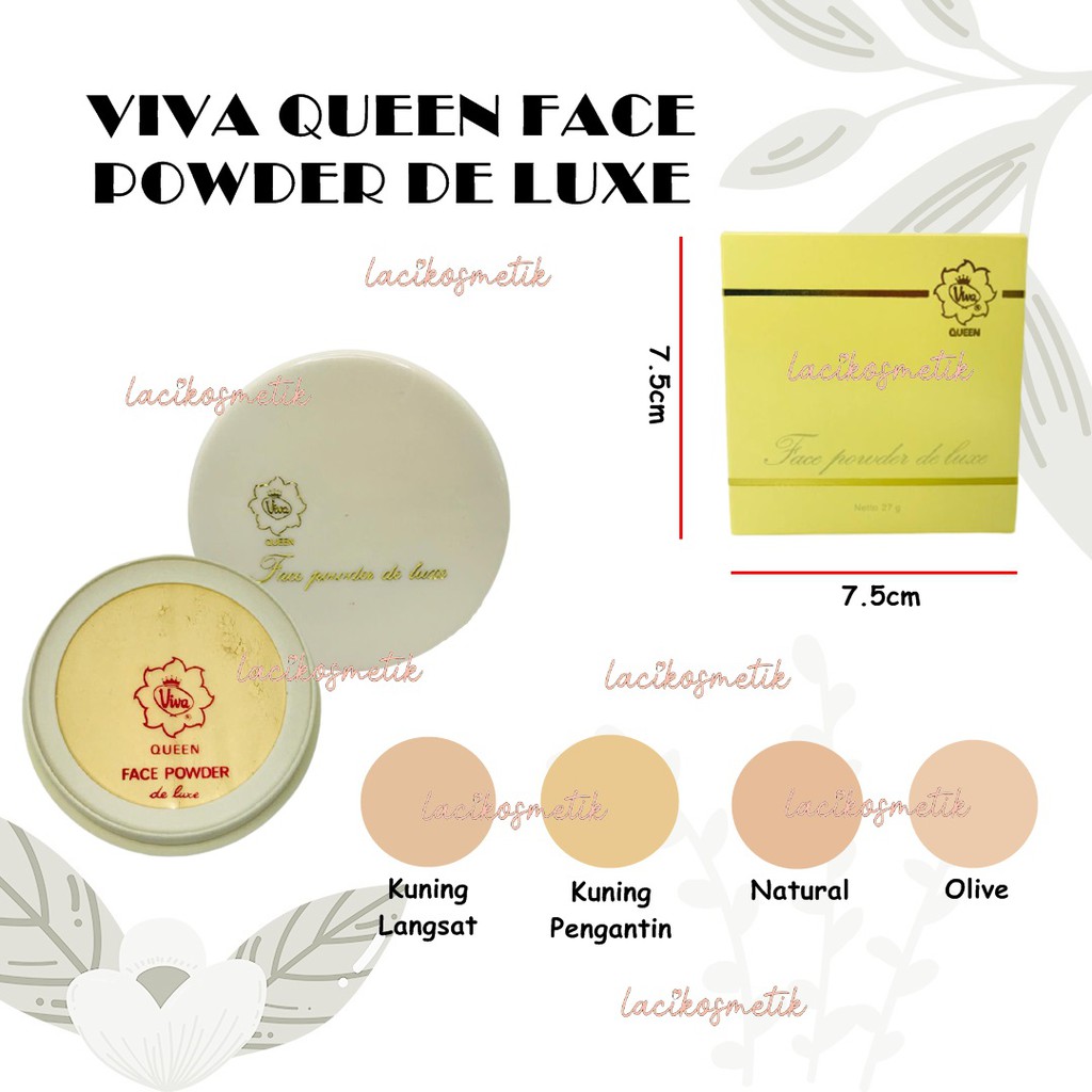 ✨LACIKOSME✨ VIVA QUEEN FACE POWDER DE LUXE - BEDAK DOOS DE LUXE BPOM ORIGINAL