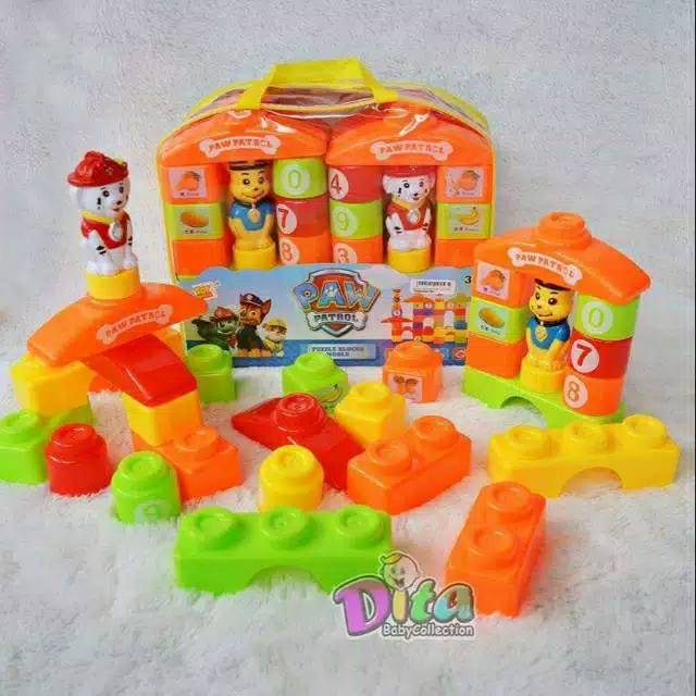 Mainan Anak Patrol Puzzle/ Paw Patrol Puzzle block / Mainan Anak Balok