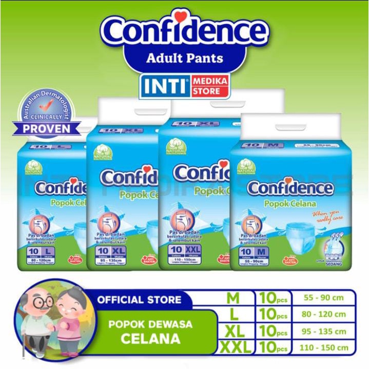 Confidence Adult Pants Popok Celana Dewasa pmg