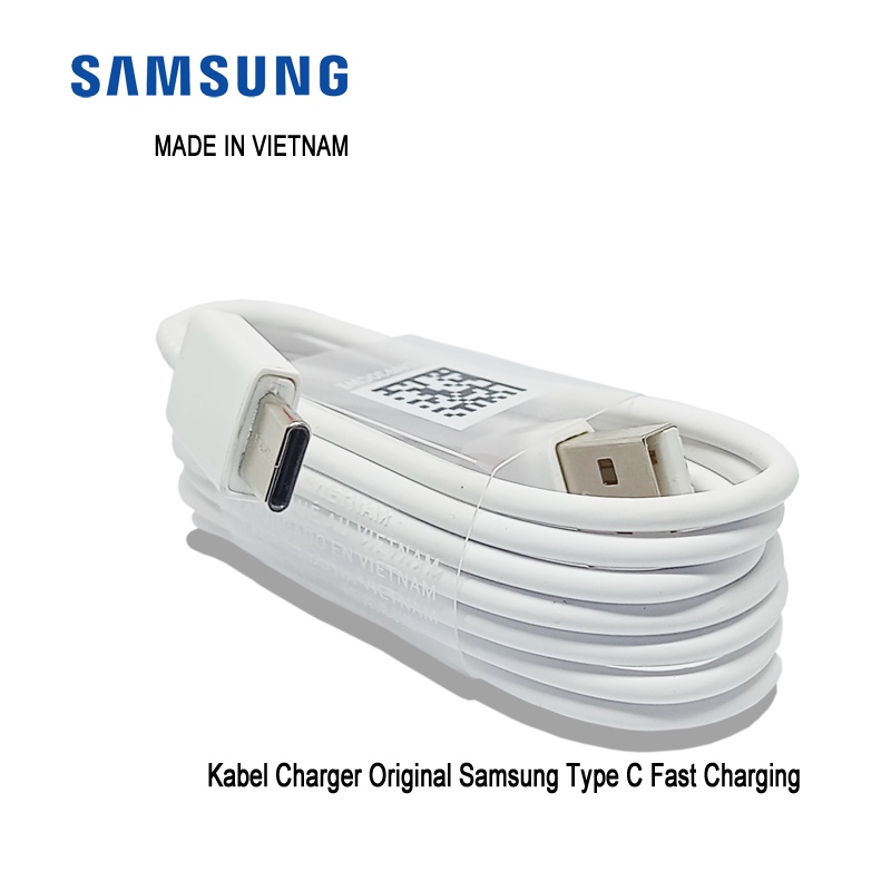 Fast Charger USB C Kabel Data Samsung C9 Pro Original Putih