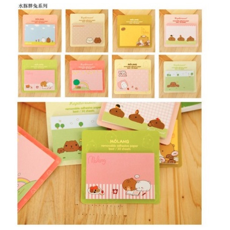 MEMO KARAKTER LUCU & UNIK NOTEBOOK CATATAN MEMO KARAKTER-MEMO RABBIT