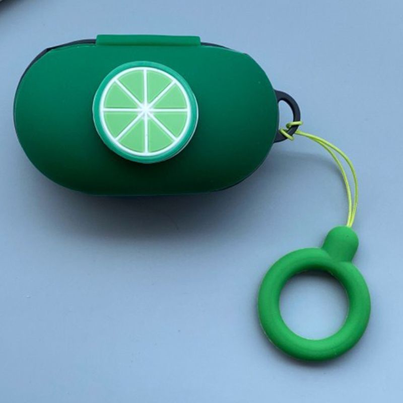 Bt Casing Pelindung Earphone Untuk Tunas/Bud+Headphone Motif Buah Housing Silikon