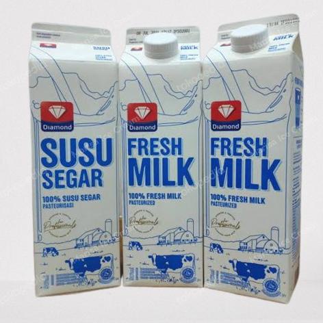 

(BISA COD) Freshmilk Diamond Plain 1L Fresh Milk Diamond 1 Karton ( 12 Liter ) PROMO Kode 908