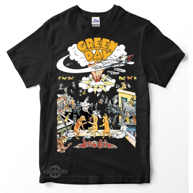 kaos GREEN DAY DOOKIE kaos green day dookie  kaos band kaos musik kaos pria wanita