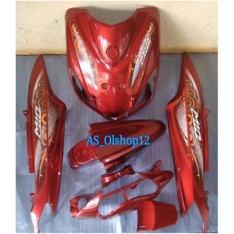 FULL BODY HALUS YAMAHA MIO SMILE MERAH MAROON