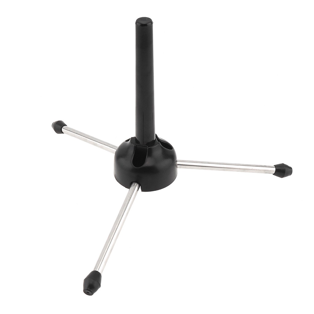 Tripod Stand Holder Lipat Portable Bahan Metal Untuk Instrumen Flute Klarinet