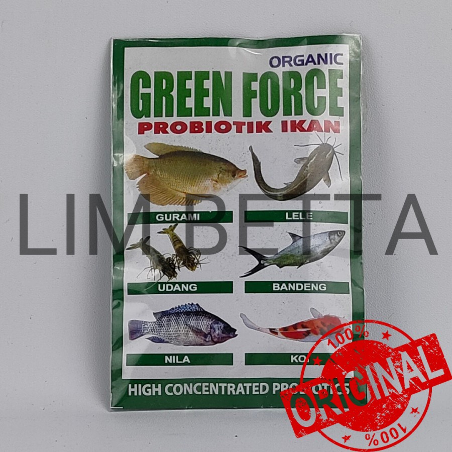 GREEN FORCE 20 GRAM / PROBIOTIK IKAN