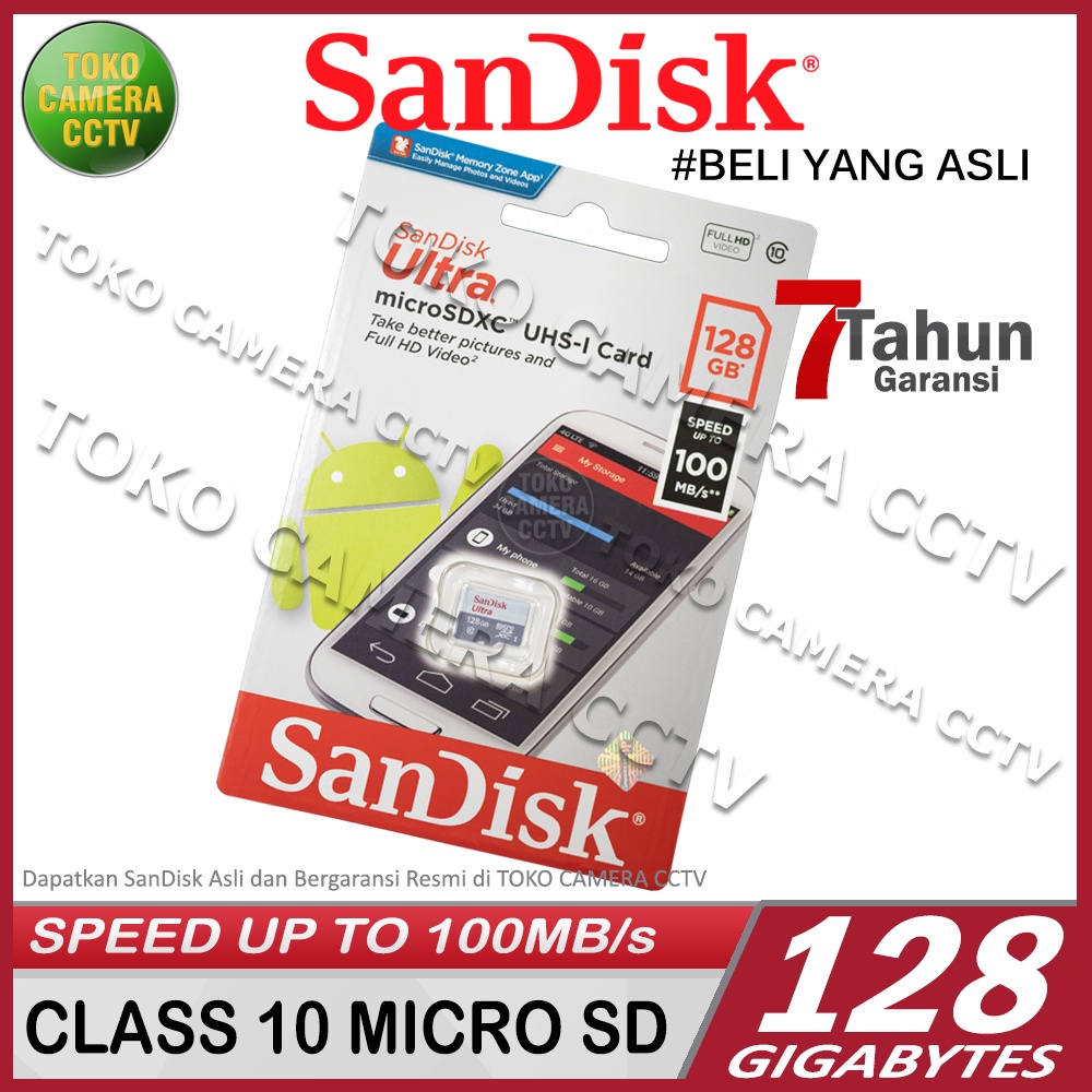 SanDisk MicroSD 128GB / SD Card 128GB SanDisk