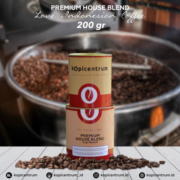 

Premium House Blend Ground Coffee (Bubuk) 200 gr