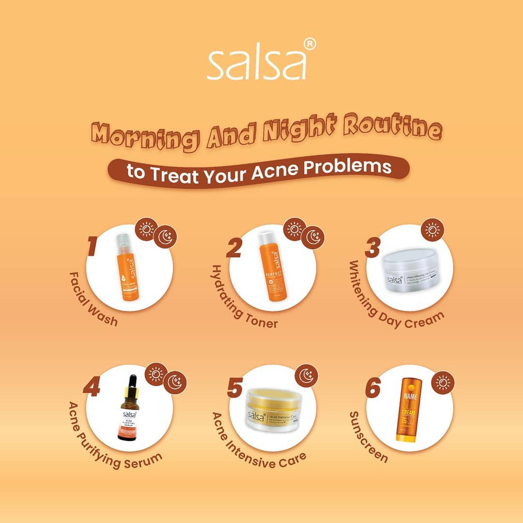 SALSA Skincare Whitening / Acne Series / Acne Spot Cream - Salsa Perawatan Wajah Original BPOM