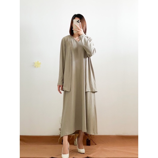 Stella 3 in 1 Set (Set Outer Dress Premium super comfy)