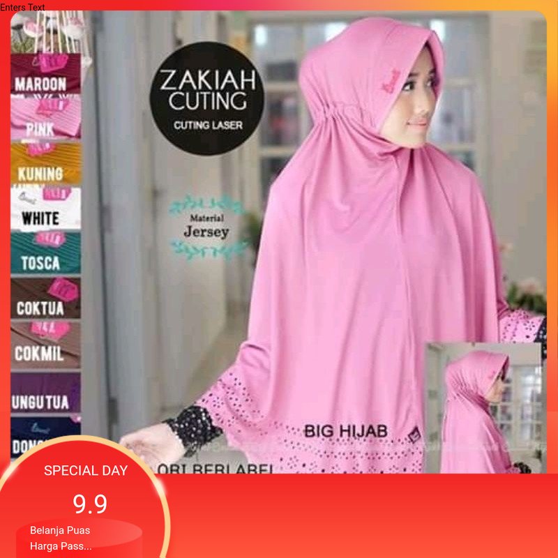 cod kerudung jumbo laser serut/dhiaz collection/kerudung murah jumbo/hijab bergo jumbo/hijab instant